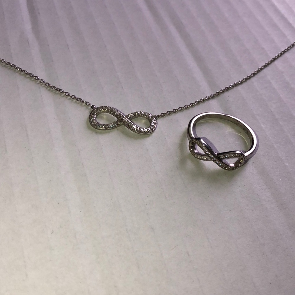 Infinity Necklace and Ring
